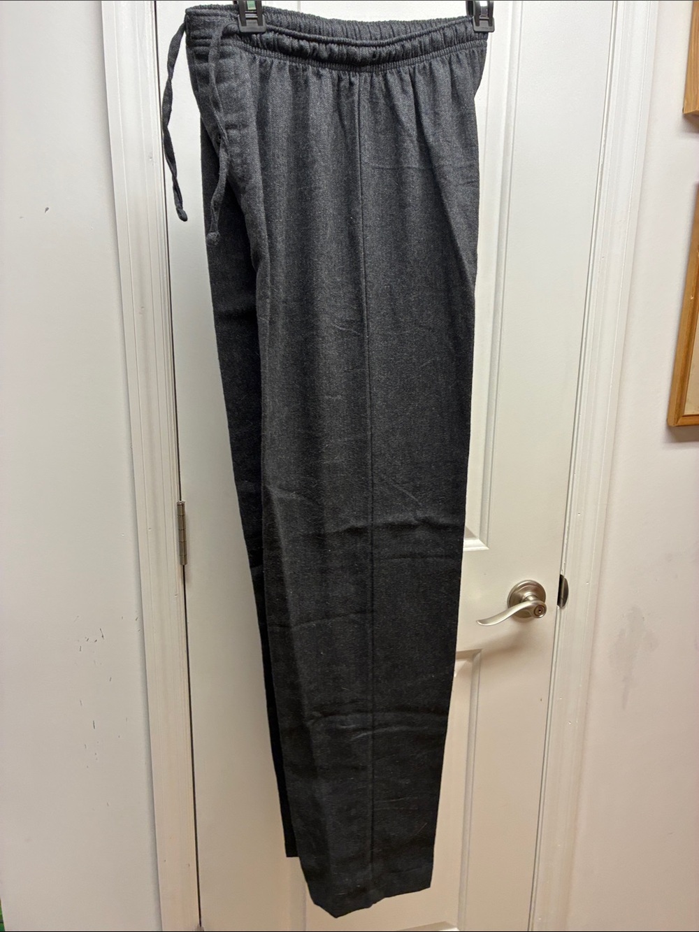Hanes Men's Charcoal Gray Pull-On Dress Pants